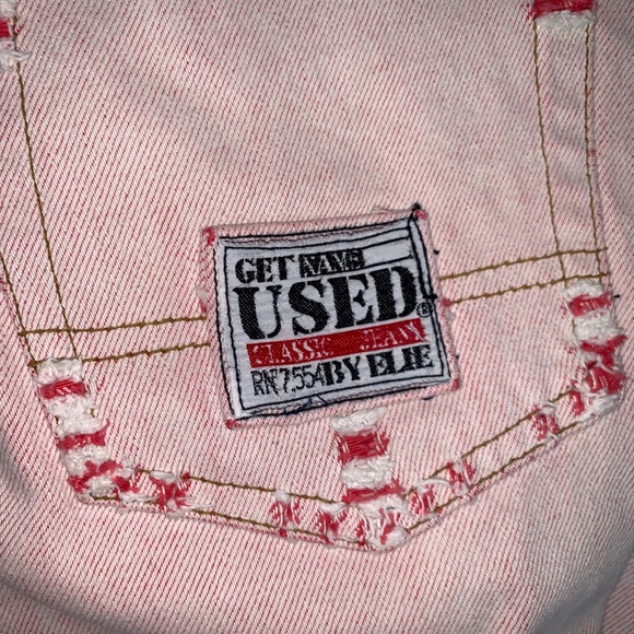 𓆉 Vintage Used by Ellie Pink Jeans 𓆉 - Picture 4 of 5